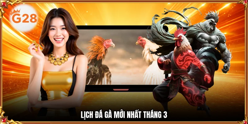 Lịch đá gà mới nhất tháng 3